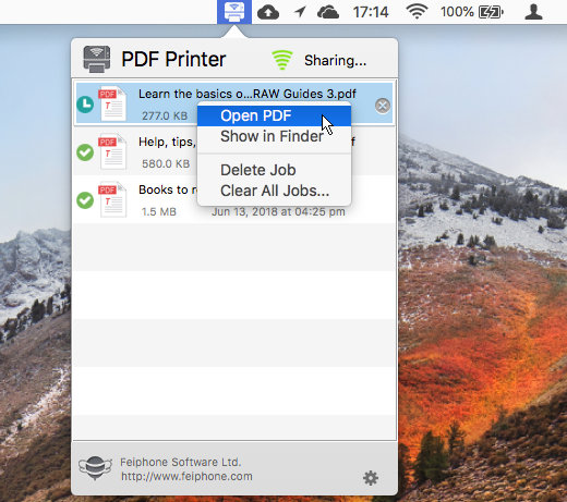 add a pdf printer for mac